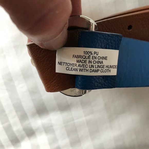 Smart Set - Black Brown and Blue Faux Leather Belt - 3/25$ - Picture 8 of 8